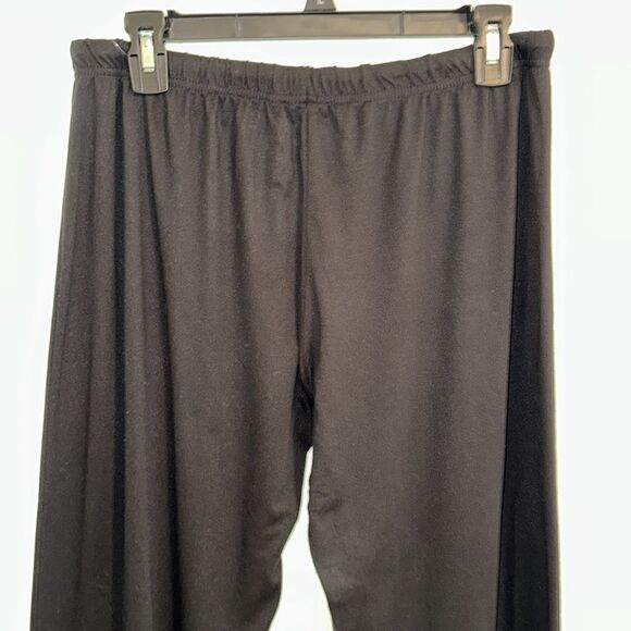 BORN Black White Button DownβNotched Collar Short Sleeve Long Pants Pajama Set - Picture 10 of 12